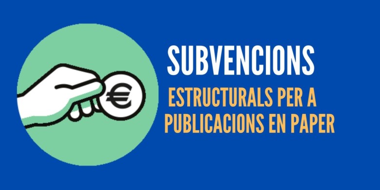 Convocats els ajuts estructurals per a publicacions en paper