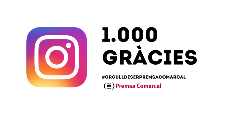 L’Instagram de Premsa Comarcal arriba als 1.000 seguidors!