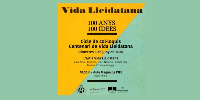 Horitzons organitza un nou col·loqui sobre Vida Lleidatana el 3 de juny