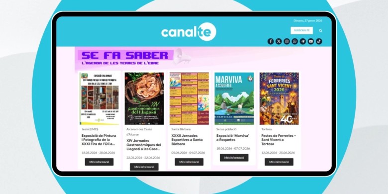 El digital canalte.cat s’amplia amb les seccions d’opinió i l’agenda 