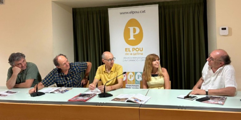 Una imatge de la taula de debat celebrada al Casino de Manresa